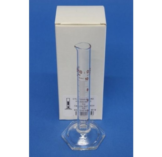 Messzylinder aus Glas 10ml hohe Form Klasse B Borosilikatglas