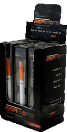Einweg e-Zigaretten von der Tankstelle in einer Box
